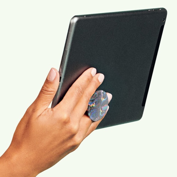 POPSOCKET Universal Galaxy Glitter Rainbow Void PopGrip Phone Stand - Picture 9 of 15